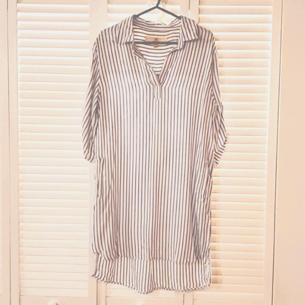 Thread & Supply striped tunic shirt dress, extra small size, comfy and versatile